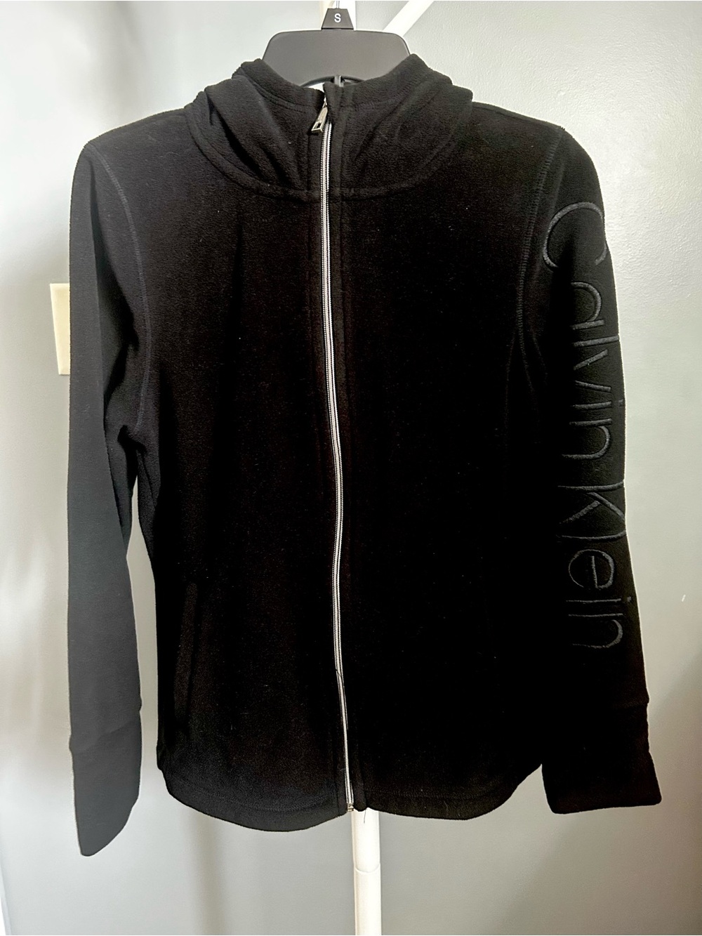 Calvin Klein Performance Black Athletic Hoodie with Subtle Branding